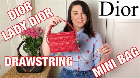 lady dior mini bag colors|dior drawstring pouch.